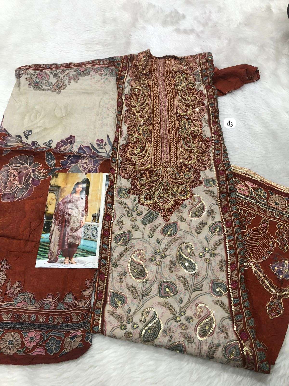 Falah Premium Maslin Collection code -30522 by Falah Designer Suits